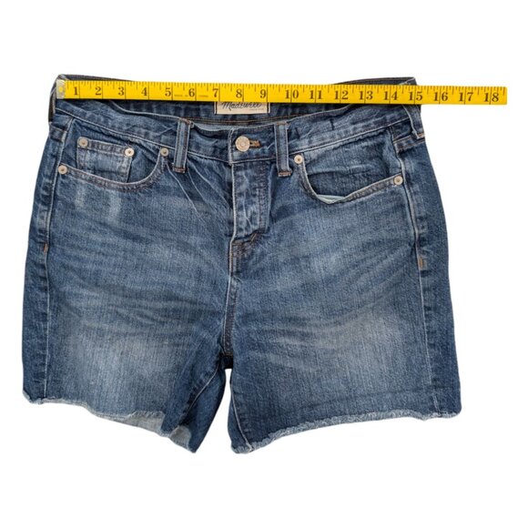 Madewell Cutoff Jean Shorts Womens Blue 100% Cotton Button Fly Denim Size 26 - Picture 5 of 10